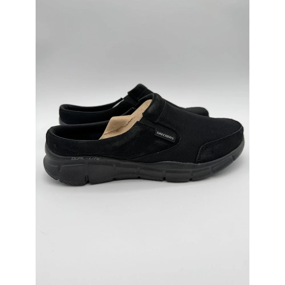Skechers Mens 10 Slip On Shoes Black Memory Foam Casual  display picture 1